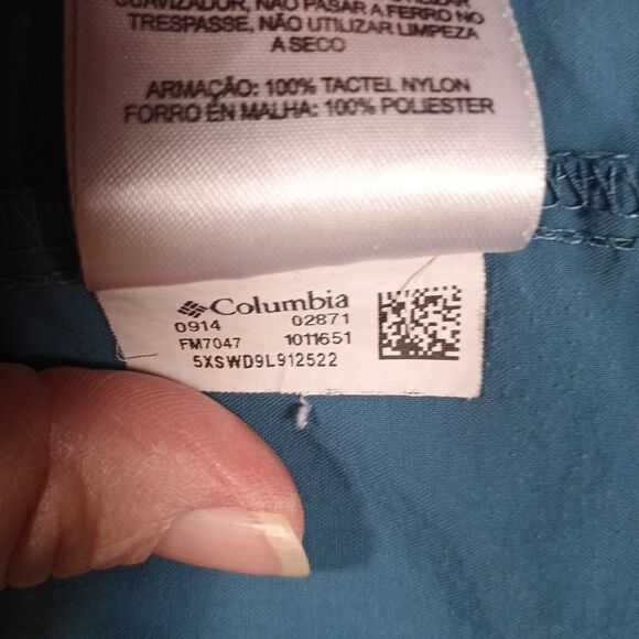 Columbia PFG Blue Omni-Shade Fishing Shirt Men’s XXL – Tactel Nylon Vented SS - Picture 9 of 14